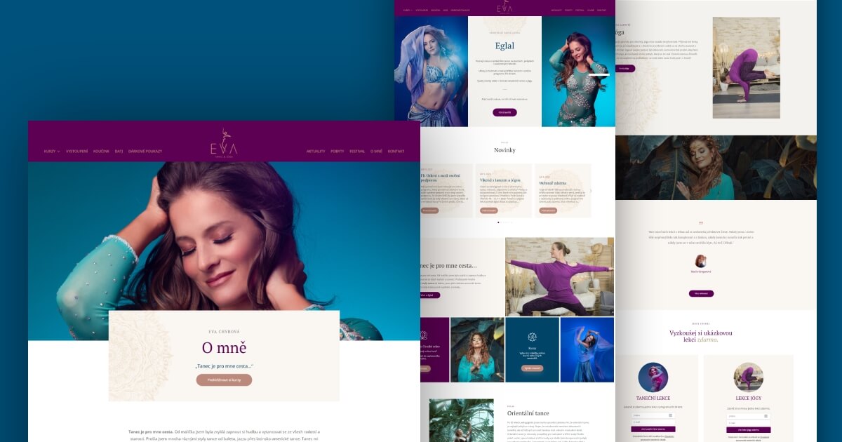 Web pro studio jógy